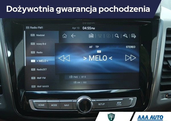 SsangYong REXTON cena 126000 przebieg: 74112, rok produkcji 2019 z Piastów małe 436